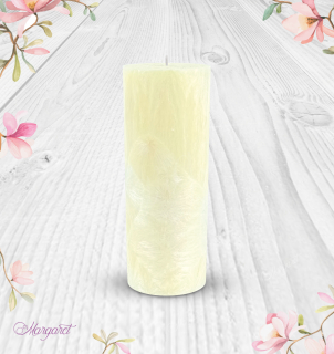Svíčka Válec 3 (20 cm) – Champagne / Šampaňské a pomelo / Květinka